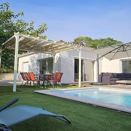 Palm- Luxe Et Piscine Privee - Neuve- 160m2 -8p - 3 Kms Casa de Férias